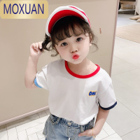 MOXUAN婴儿童小童夏装女童短袖t恤2022年夏季新款半袖上衣洋气韩版TT恤