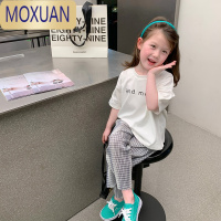 MOXUAN沫沫家定制童装2022新款儿童洋气夏装宝宝短袖T恤女童上衣潮