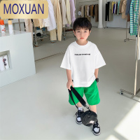 MOXUAN源源家童装男童短袖t恤2022新款夏季儿童半袖宝宝上衣男孩洋气潮T恤