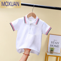 MOXUAN男童T恤短袖儿童夏装POLO衫中大童翻领半袖童装宽松宝宝上衣t