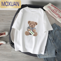 MOXUAN女童短袖t恤2022新款中大童夏装女孩童装半袖儿童洋气上衣潮T恤