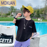 MOXUAN[凉感冰瓷棉]男童短袖t恤2022夏季新款儿童童装夏款男孩潮T恤