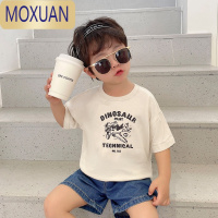 MOXUAN男童卡通短袖t恤夏季夏款婴儿童装宝宝小童洋气薄款上衣潮酷T恤