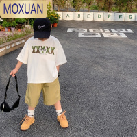 MOXUAN源源家童装夏装2022新款韩版宝宝短袖t恤儿童半袖上衣男童洋气潮T恤