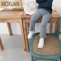 MOXUAN女童喇叭裤2022夏季新款中小童打底裤宝宝洋气阔腿裤儿童休闲裤子