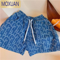MOXUAN男童牛仔短裤2021夏季新款宝宝休闲裤宽松五分裤中小儿童洋气裤子