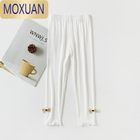 MOXUAN女童打底裤春秋薄款儿童裤子夏外穿洋气宝宝女孩莫代尔长裤夏装潮