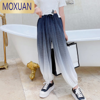 MOXUAN女童夏季冰丝防蚊裤薄款中大童夏装宽松裤子儿童夏天长裤休闲裤潮