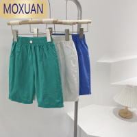 MOXUAN格林童品2022年夏季新款七分裤水洗棉百搭短裤时尚儿童裤子夏装潮