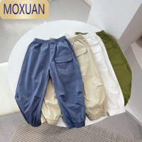 MOXUAN夏季男童装薄款长裤子休闲运动裤儿童中大童工装裤