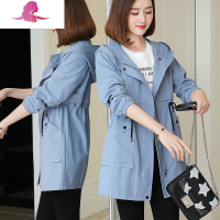 艳如飞风衣女中长款流行短款小个子矮春秋2020新款大衣外套薄款气质妈妈风衣