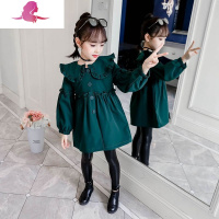 艳如飞洋气女童春装风衣2020新款儿童装大童韩版中长款风衣儿童装外套潮风衣