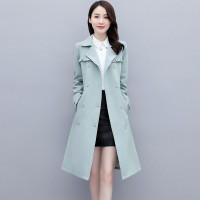 艳如飞高档风衣女中长款淑女2020新款韩版修身显瘦气质大衣垂感秋季外套风衣