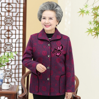 艳如飞中老年人女装奶奶春装外套60妈妈春秋上衣大码70岁80太太老人衣服大码女装