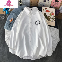 艳如飞胖妹妹衬衫女设计感小众春秋长袖衬衣加肥加大码女装韩版宽松外套大码女装