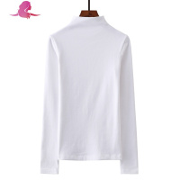 艳如飞半高领打底衫女2019秋冬装中领长袖t恤洋气加绒加厚棉内搭秋衣T恤