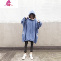 艳如飞特大码女装300斤胖mm秋冬季韩版卫衣女学生240加肥200中长款外套大码女装