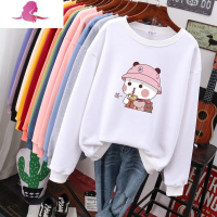 艳如飞特大码女装240斤套头女士卫衣加绒加厚宽松200斤胖mm学生遮肚上衣大码女装