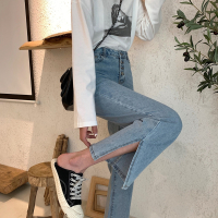 艳如飞大码牛仔裤女胖mm高腰显瘦宽松直筒适合胯大腿粗200斤胖妹妹裤子大码女装