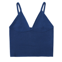 艳如飞加大码女装新款深V露胸针织衫胖妹妹时尚气质内搭性感吊带衫上衣大码女装