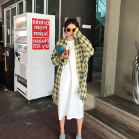 艳如飞慵懒风气质休闲t恤连衣裙大码法式简约洋气藏肉显瘦中长款裙子夏T恤