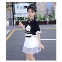 艳如飞4女孩5女童装6套装连衣裙7裙子8短裙9夏季12岁儿童10小孩子穿衣服T恤