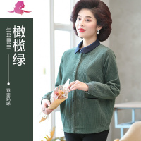 艳如飞中老年女装外套女春秋新款中年妈妈时尚洋气女士短款春装薄款上衣妈妈装