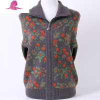 艳如飞中老年人冬装女60岁70毛衣外套妈妈毛开衫拉链衫奶奶太太上衣服妈妈装