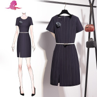 艳如飞白领气质女范衣服名媛职业女裙套装夏季工作服职场连衣裙上班族套装