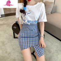 艳如飞夏季洋气减龄小个子显高气质时髦御姐炸街网红职业短裙两件套装女套装