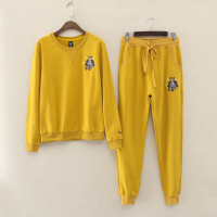 艳如飞棉运动套装女秋冬两件套学生休闲跑步服宽松卫衣潮2020新款女装休闲运动套装