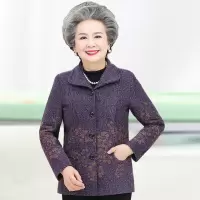 艳如飞奶奶装春装女装60岁老太太外套70老人衣服中老年80妈妈春秋季上衣妈妈装