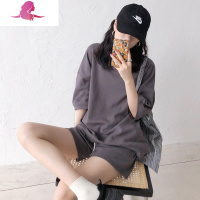 艳如飞2020时尚减龄显瘦赫本轻熟风休闲小个子炸街卫衣洋气职业两件套装套装