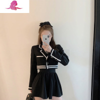 艳如飞赫本风套装轻熟风女法式小众西装外套裙裤两件套洋气初秋2020新款套装