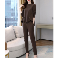 艳如飞休闲时尚套装女2020年春秋季新款洋气御姐范气质女初秋两件套潮套装