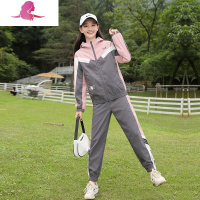 艳如飞初中学生秋季运动服套装13青少年14大童15女孩16岁少女秋装两件套休闲运动套装