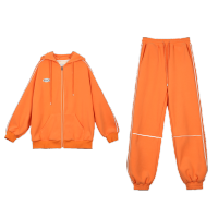 艳如飞新款休闲运动套装女春季韩版宽松学生街舞嘻哈卫衣bf跑步服两件套休闲运动套装