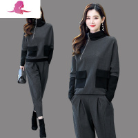 艳如飞休闲套装2020年新款女气质时尚两件套洋气女范港风工装职业套装套装