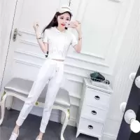 艳如飞小个子洋气质运动套装夏款网红时尚卫衣女范两件套潮流时髦女装休闲运动套装