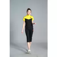 艳如飞幼儿园教师园服幼师工作服老师夏装短袖七分裤休闲运动套装女休闲运动套装