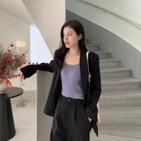 艳如飞K姐套装]TR西装料三色翻领气质西装外套+西装裤套装