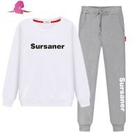 艳如飞SPPYE新款春秋薄款运动套装休闲套装女圆领卫衣卫裤女两件套装休闲运动套装