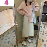 艳如飞粉色衬衫半身裙子两件套可盐可甜温柔系网红小个子穿搭衬衣套装裙套装