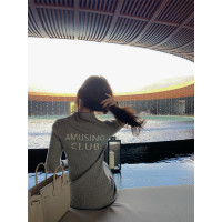 艳如飞小番茄定制休闲时尚套装女字母刺绣开衫直筒阔腿裤针织套装两件套休闲运动套装