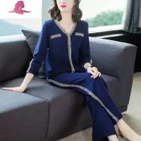 艳如飞年轻妈妈春装运动套装中年女装春秋洋气上衣中老年时尚休闲两件套休闲运动套装