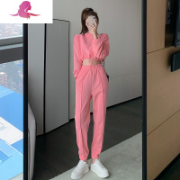 艳如飞运动套装女炸街卫衣潮牌时尚百搭休闲长裤减龄显瘦两件套春季新款休闲运动套装