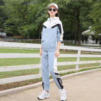 艳如飞初中生女孩学生春装外套中学生时尚运动服休闲运动套装春高中生女休闲运动套装