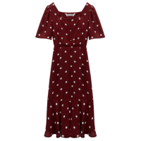 艳如飞夏季新款大码女装显瘦连衣裙胖妹妹mm显瘦法式复古仙女裙鱼尾裙大码女装