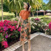 艳如飞三亚沙滩裙女显瘦半身裙两件套装旅游穿搭衣服海边度假连衣裙超仙连衣裙