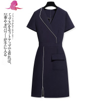 艳如飞气质连衣裙女夏修身收腰显瘦职业装女范时尚包臀裙职场上班族连衣裙